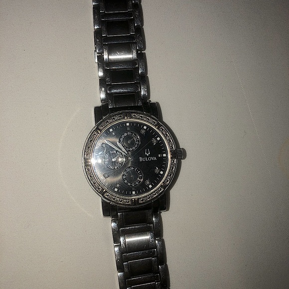 Bulova Men's Diamond Watch 96e04